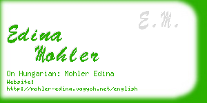 edina mohler business card
